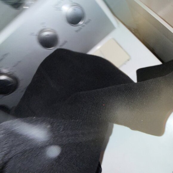 BURBERRY LONDON Duffle Coat Toggle Wool Hooded Black UK 16 US 12 L - Picture 10 of 11